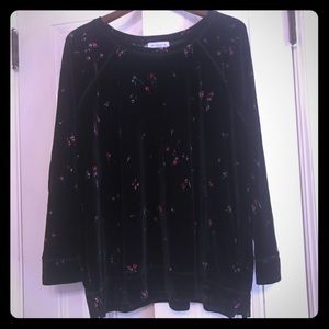 LIZ CLAIBORNE velvet top